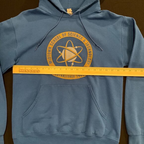 Midtown School Of Science Spiderman Peter Parker Cosplay Blue Hoodie Mens Small - Picture 6 of 9